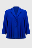 LUX TWILL PLEATED TRAPEZE JACKET