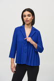 LUX TWILL PLEATED TRAPEZE JACKET