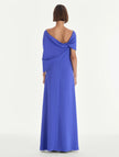 OFF SHOULDER DRAPED DETAIL GEORGETTE CAFTAN
