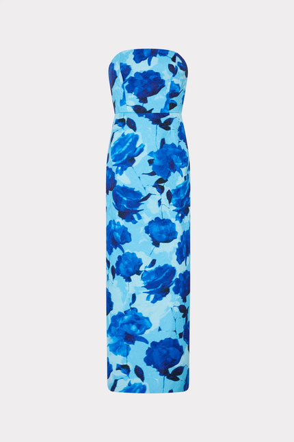 ORION BLURRED BLOSSOM JACQUARD DRESS
