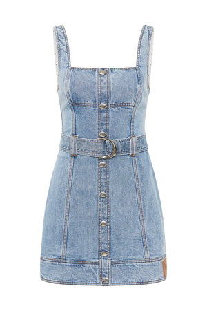 ZARIAH DENIM MINI DRESS