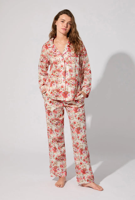 LONG SLEEVE CLASSIC WOVEN PJ SET
