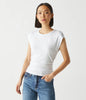 JONI POWER SHOULDER TEE