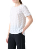 POLKA DOT APPLIQUE TECHNO GEORGETTE BLOUSE