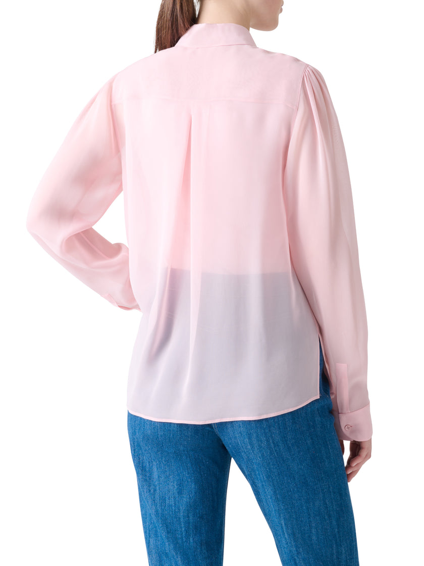 VISCOSE GEORGETTE BUTTON DOWN BOHO BLOUSE