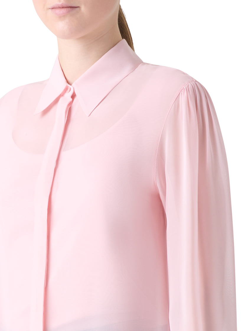 VISCOSE GEORGETTE BUTTON DOWN BOHO BLOUSE