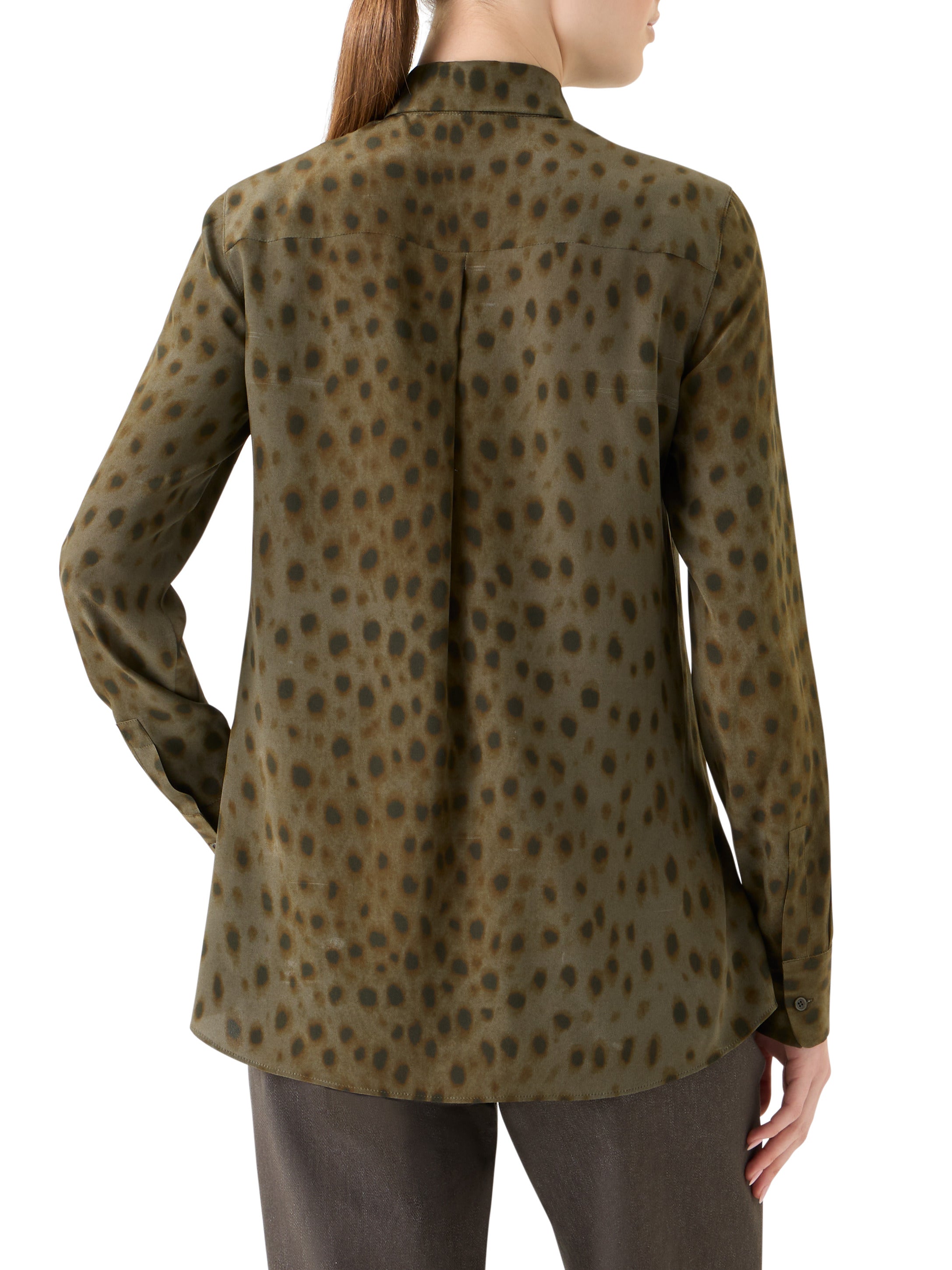 PRINT SILK DE CHINE BLOUSE