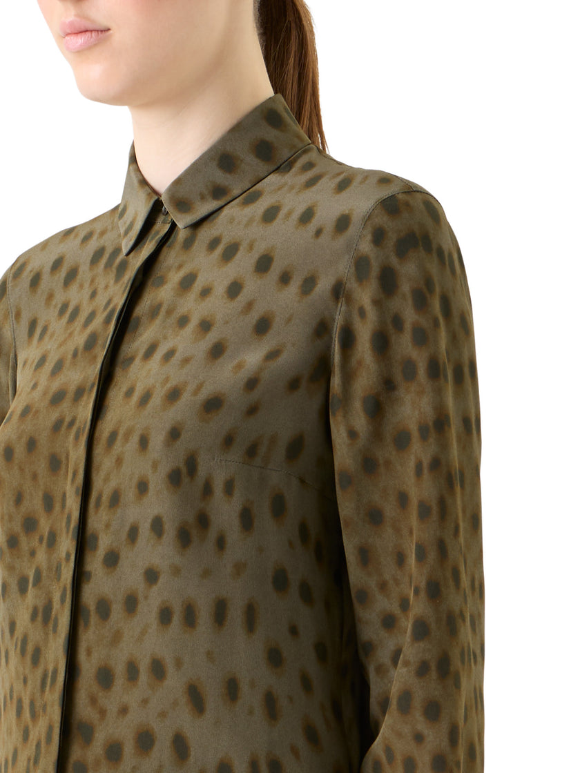 PRINT SILK DE CHINE BLOUSE