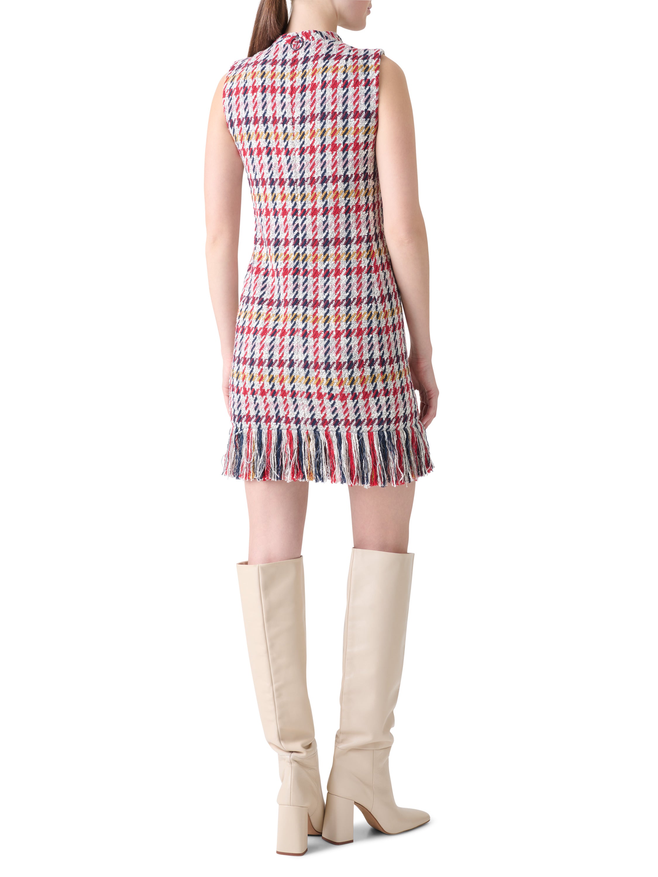 SLEEVLESS FRINGED DRESS