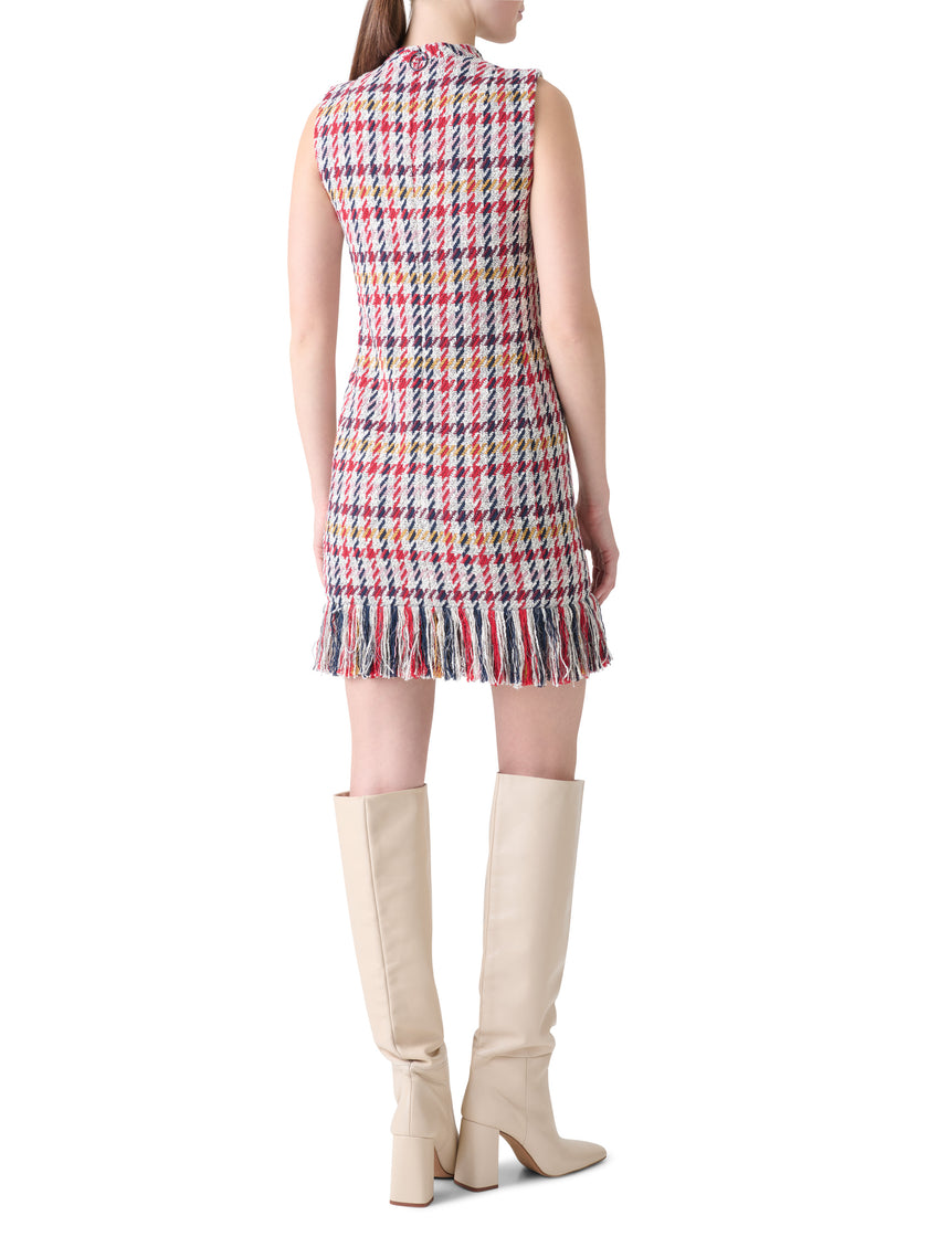 SLEEVLESS FRINGED DRESS