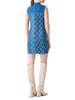 SHEATH DRESS WITH DIAMOND JACQUARD