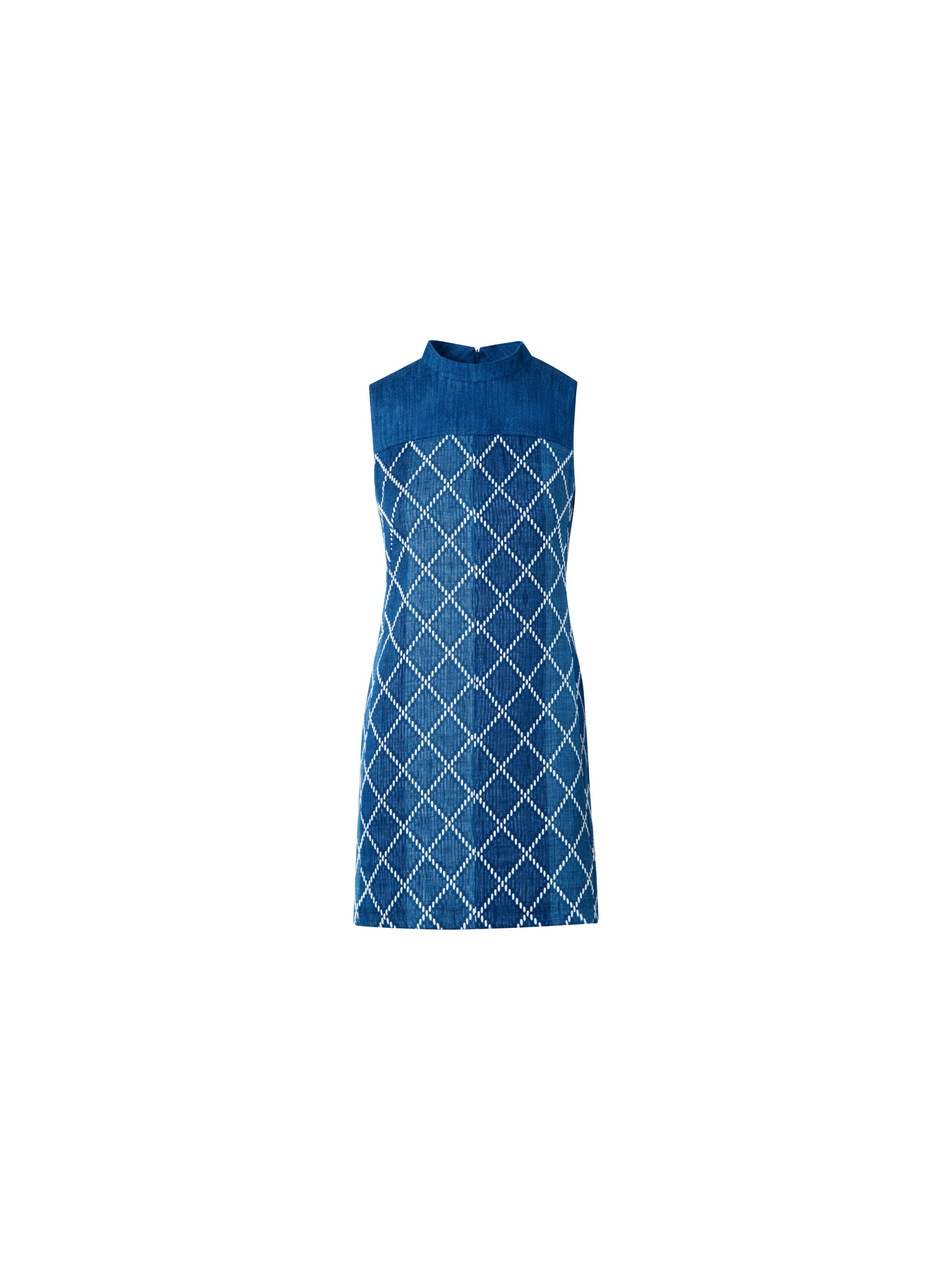 SHEATH DRESS WITH DIAMOND JACQUARD