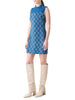 SHEATH DRESS WITH DIAMOND JACQUARD