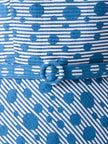 SLEEVELESS BELTED DOT SEERSUCKER DRESS