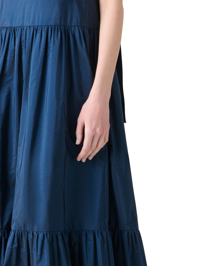 BOHO FLOUNCE HALTER  DRESS