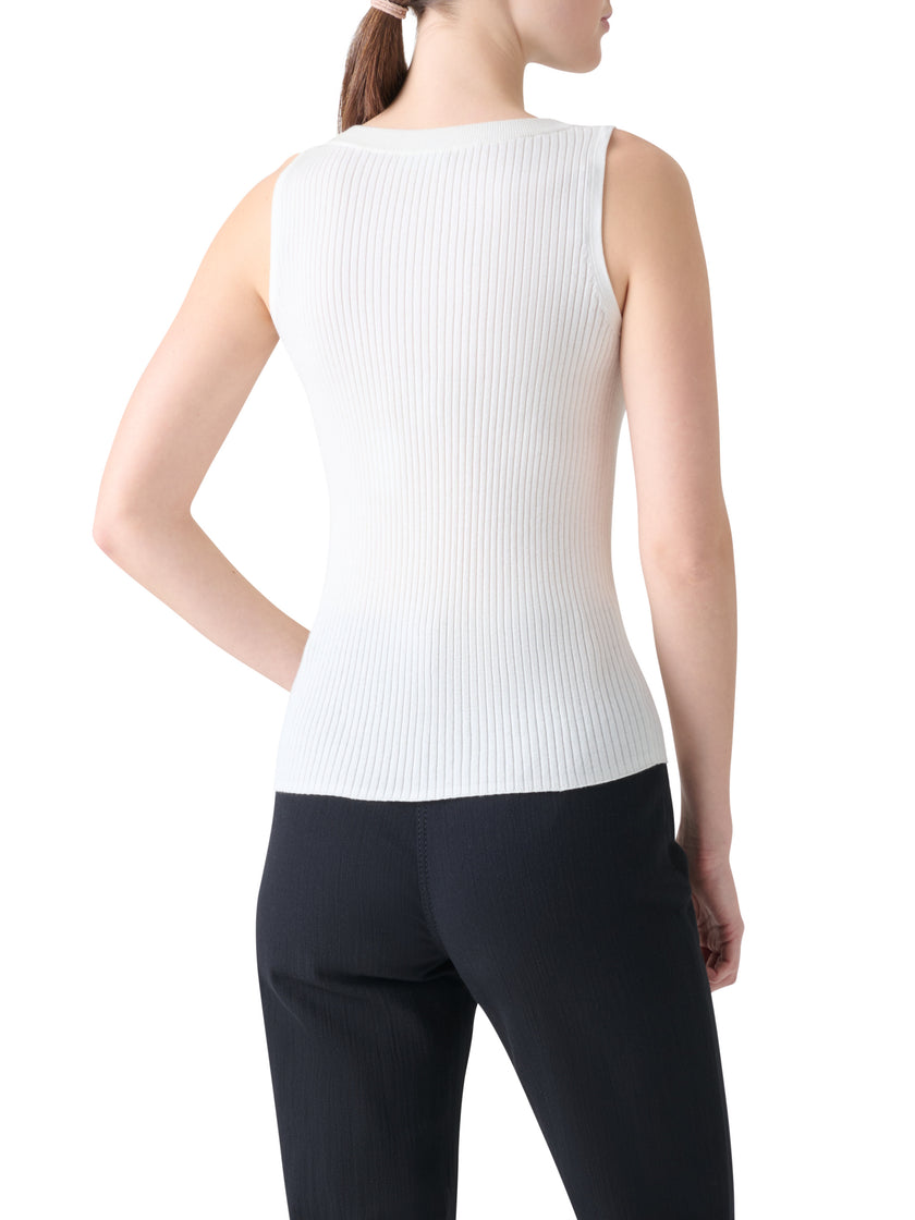 TWISTED RIB KNIT TANK TOP