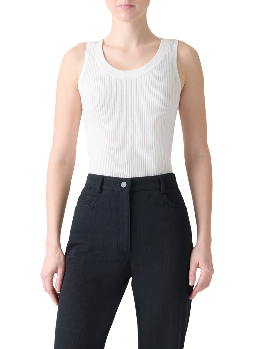 TWISTED RIB KNIT TANK TOP