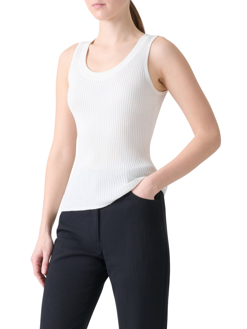 TWISTED RIB KNIT TANK TOP