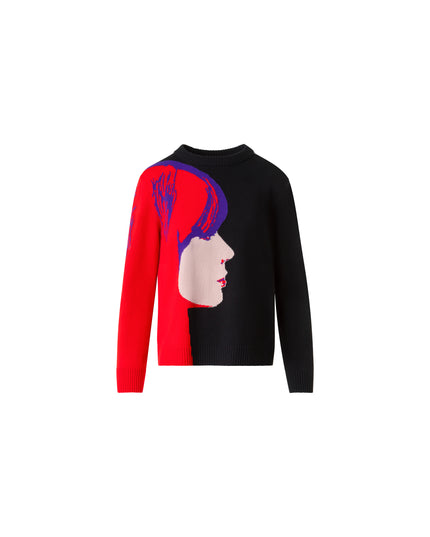 FRANCOISE HARDY PRINT SWEATER