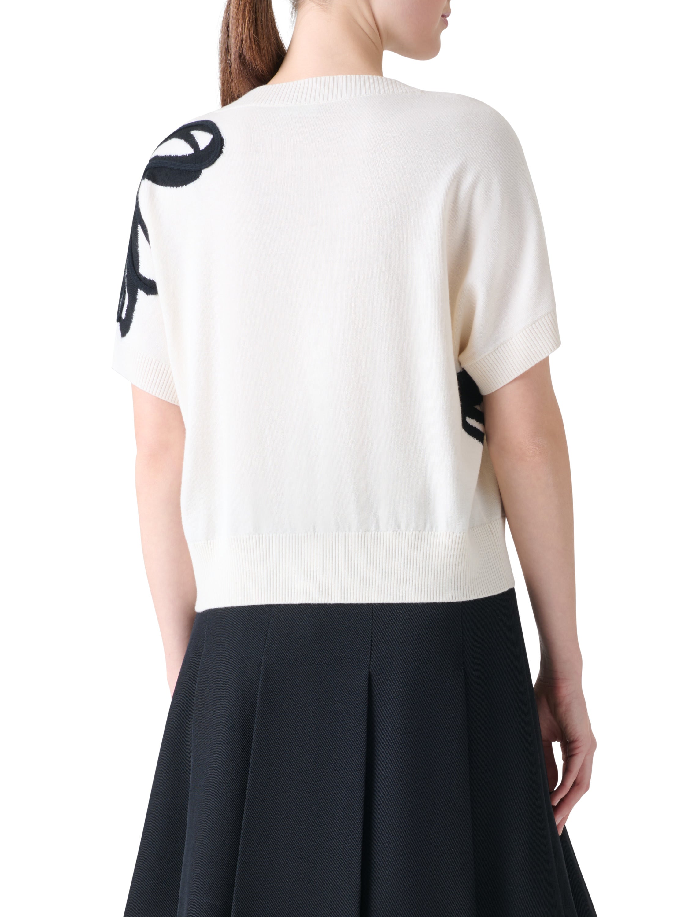 DAISY BLOW UP INTERSIA MERINO WOOL SWEATER