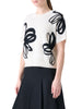 DAISY BLOW UP INTERSIA MERINO WOOL SWEATER