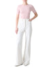 TWISTED COTTON RIBBED TOP