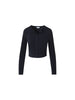 CROP CREWNECK CARDIGAN