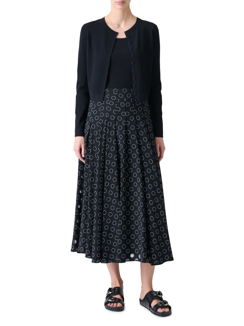 CROP CREWNECK CARDIGAN