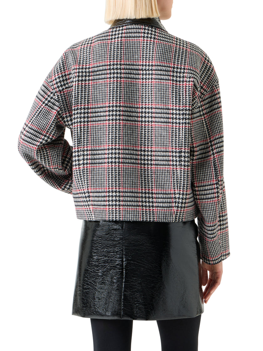 GLEN CHECK TWEED JACKET