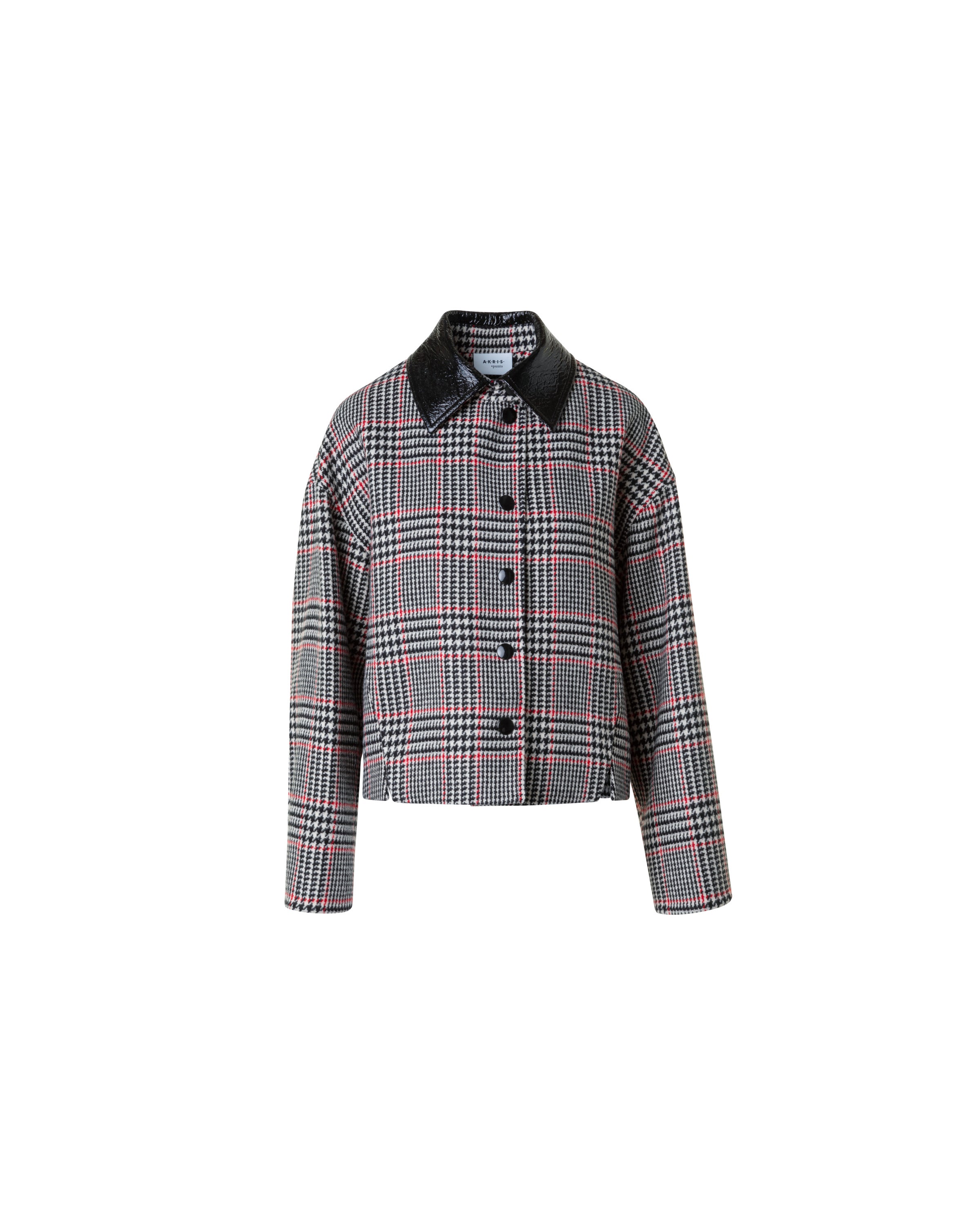 GLEN CHECK TWEED JACKET