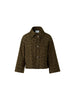 LEOPARD SHORT PARKA JACKET
