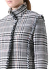 FRINGE TRIM CHECK JACKET