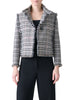 FRINGE TRIM CHECK JACKET