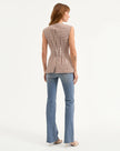 LOIS GINGHAM SEERSUCKER VEST