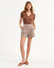 HAINA GINGHAM SEERSUCKER SHORT