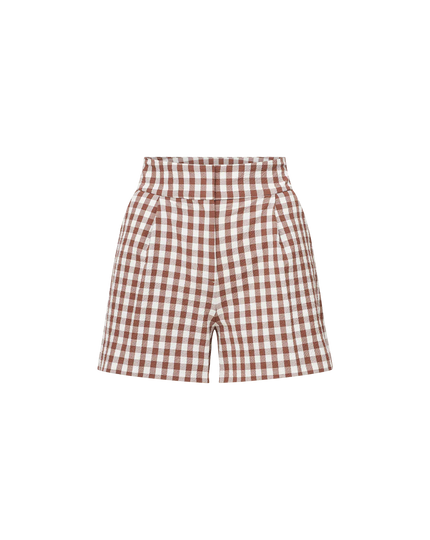 HAINA GINGHAM SEERSUCKER SHORT