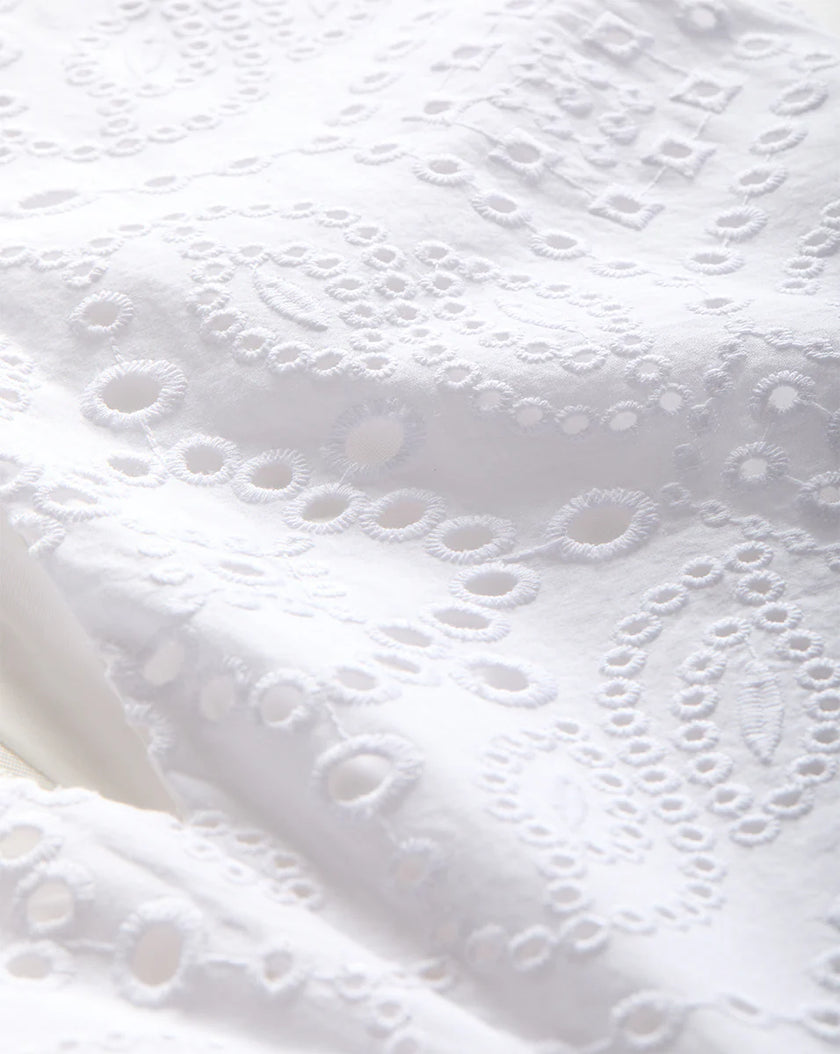 AVEN EYELET MIDI DRESS