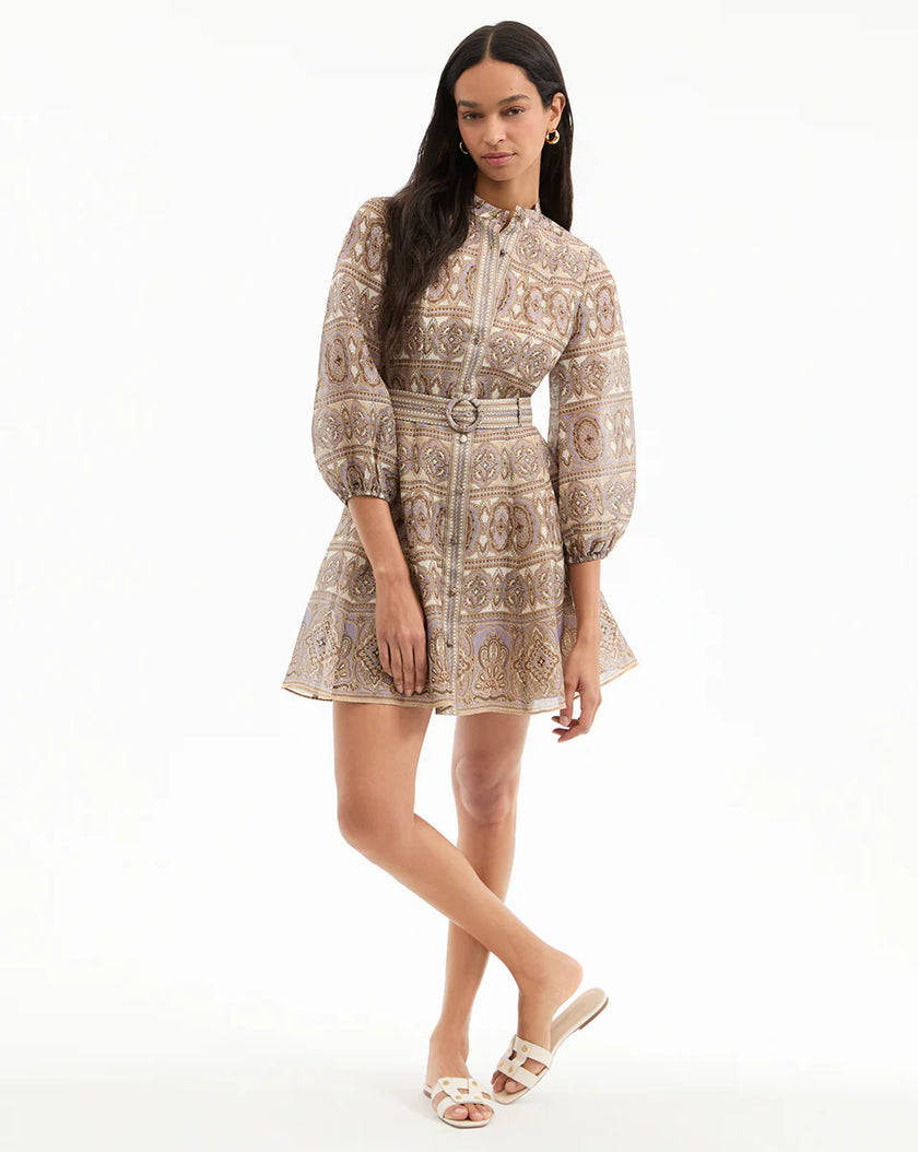 KUMAR SILK LINEN MINI DRESS