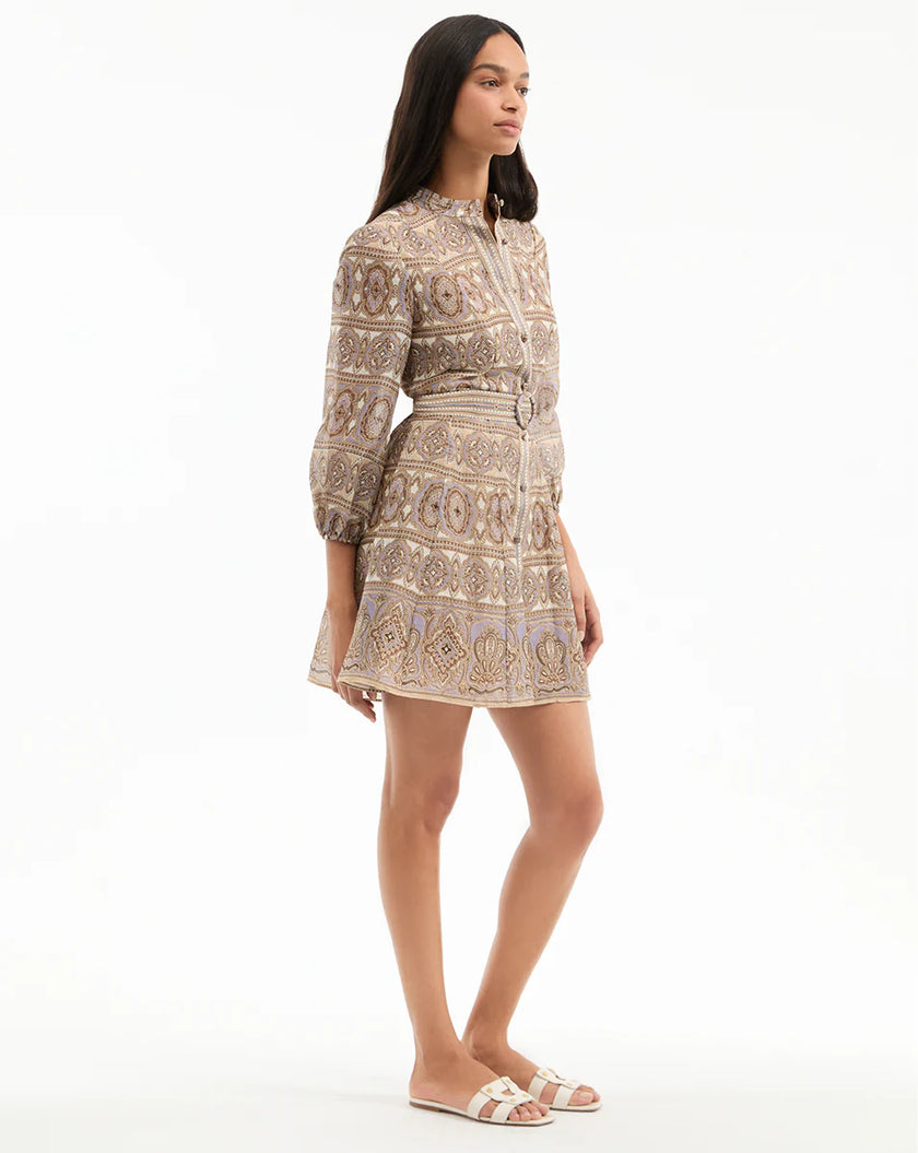 KUMAR SILK LINEN MINI DRESS