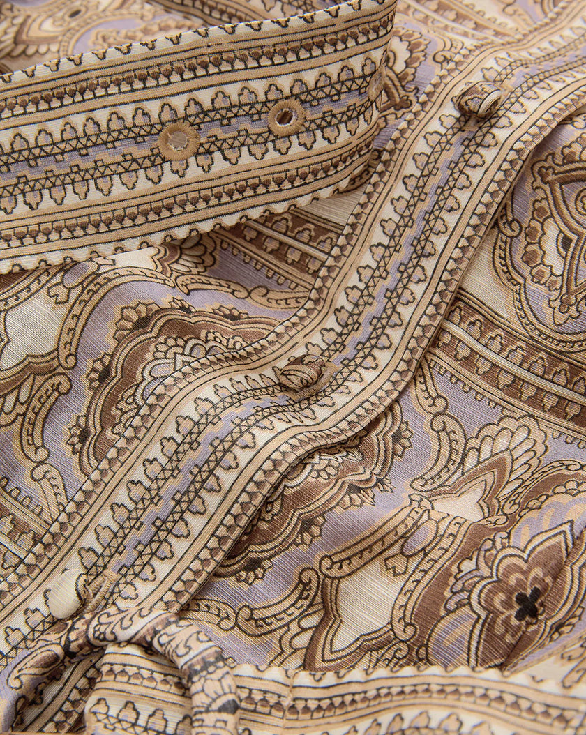 KUMAR SILK LINEN MINI DRESS