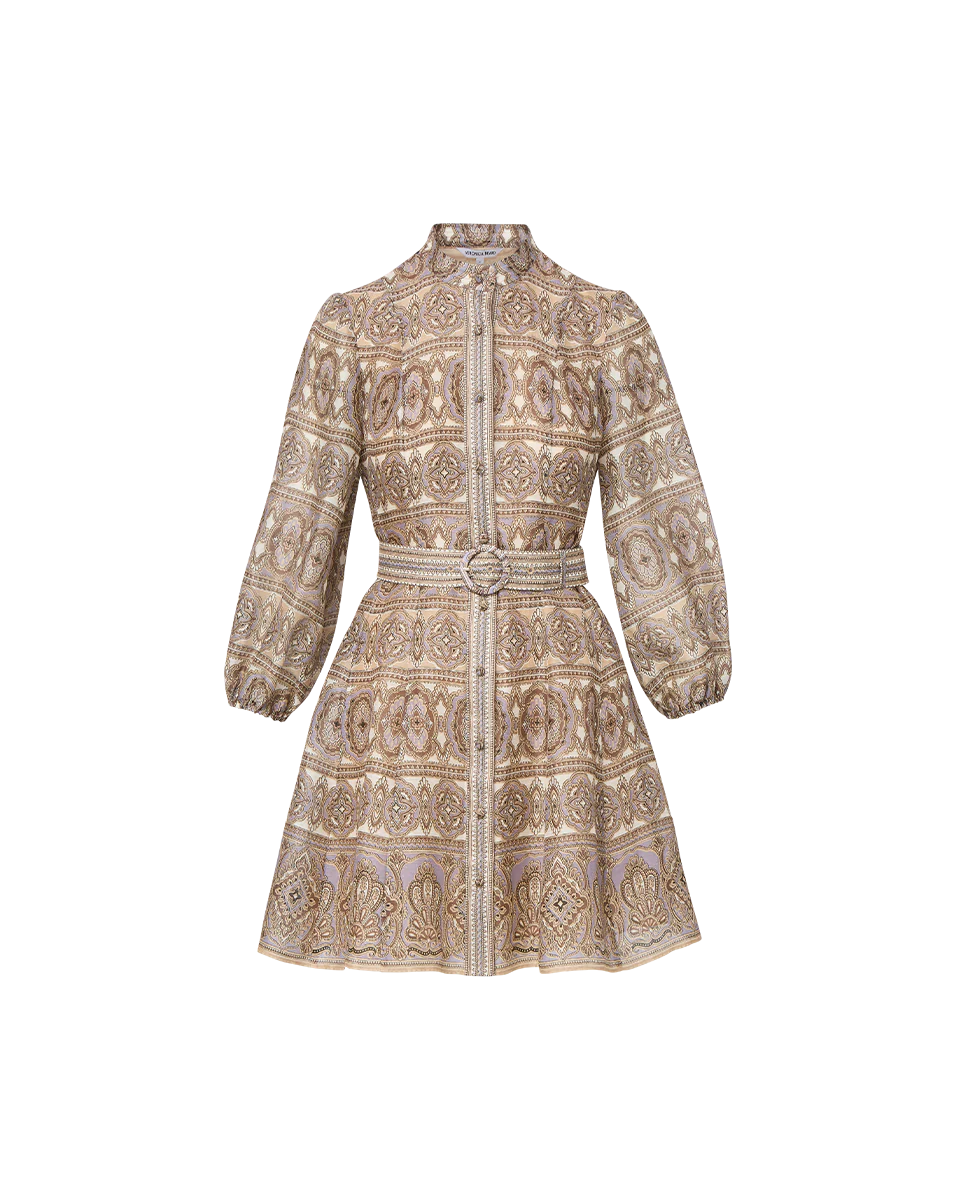 KUMAR SILK LINEN MINI DRESS