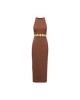 ISLA GOLD MEDALLION MIDI DRESS