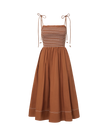 KAELA SMOCKED MIDI DRESS