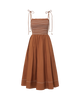 KAELA SMOCKED MIDI DRESS