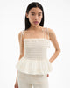 OPHELIA SMOCKED TANK TOP