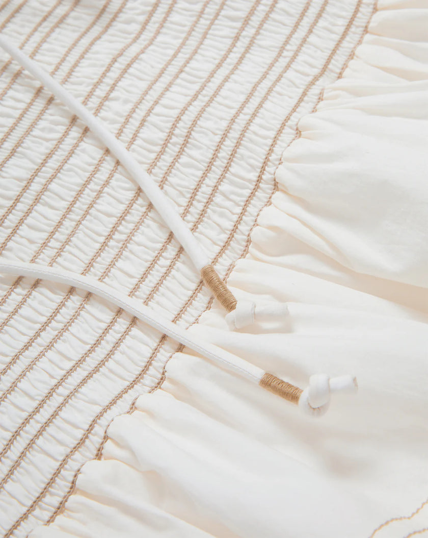 OPHELIA SMOCKED TANK TOP