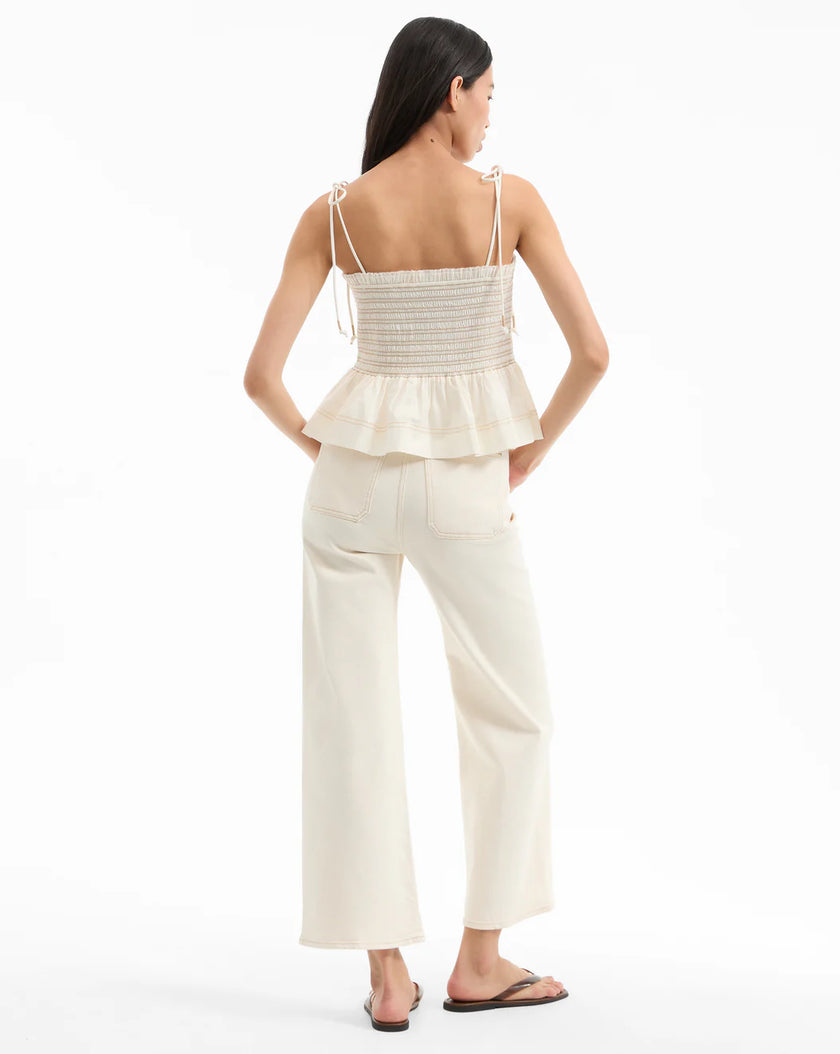 OPHELIA SMOCKED TANK TOP