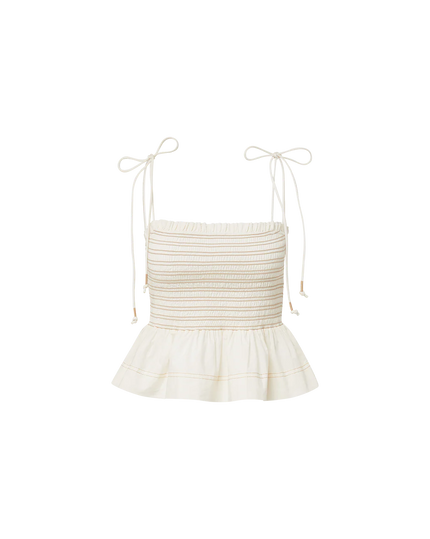 OPHELIA SMOCKED TANK TOP
