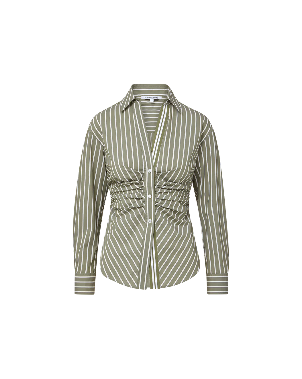 DEVRA STRIPED BUTTON DOWN SHIRT