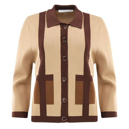 GAIA TROMPE LOEIL KNIT CARDIGAN